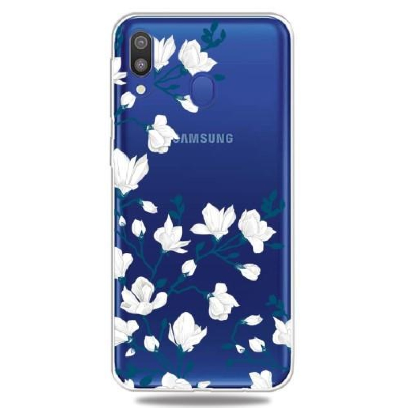 Patty gélový obal na mobil Samsung Galaxy A30 / A20 - biele kvety