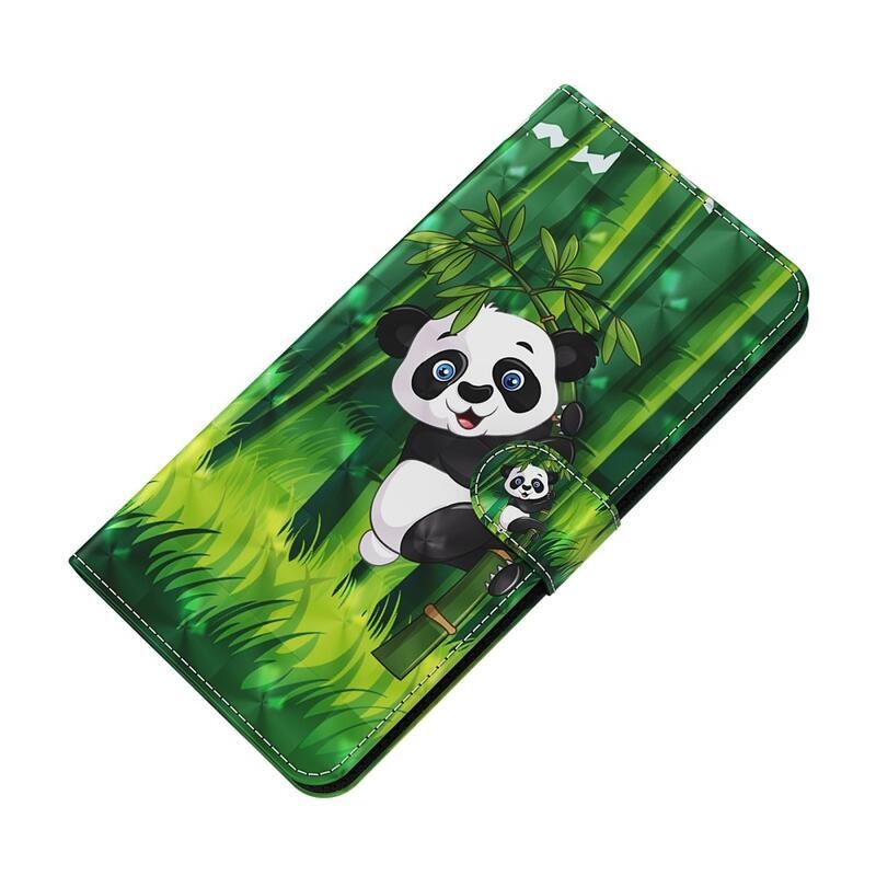 Print peňaženkové púzdro na mobil Xiaomi Redmi Note 11 4G/Note 11S 4G - panda na bambuse