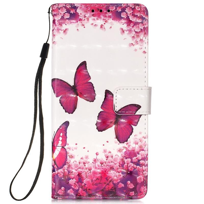 Patty peňaženkové púzdro na mobil Xiaomi Redmi Note 11 Pro+ 5G - ružové motýle