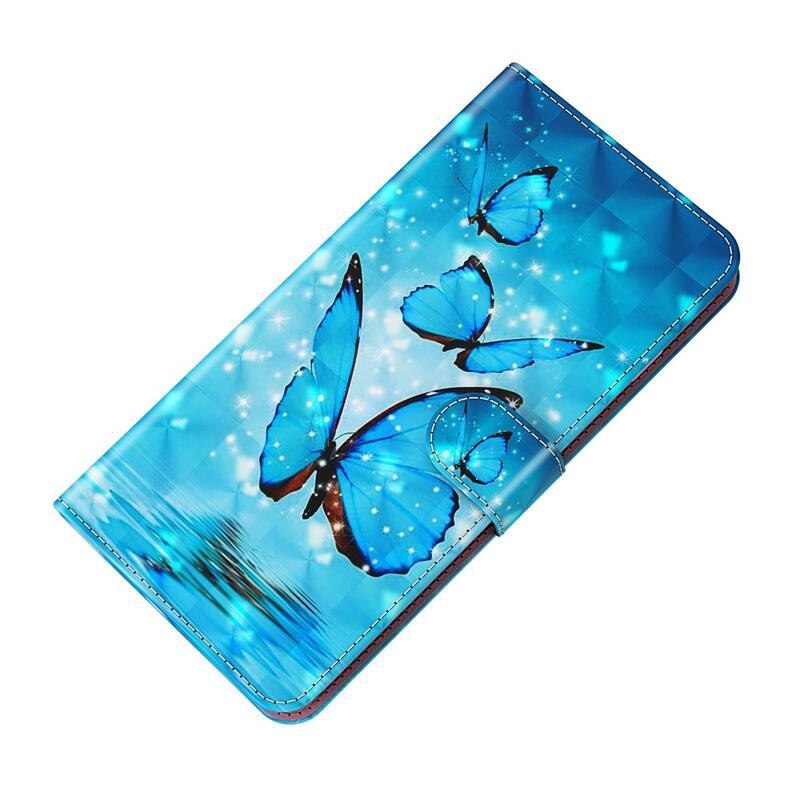 Print peňaženkové púzdro pre mobil Xiaomi Redmi Note 11 Pro 4G/5G - modrí motýle