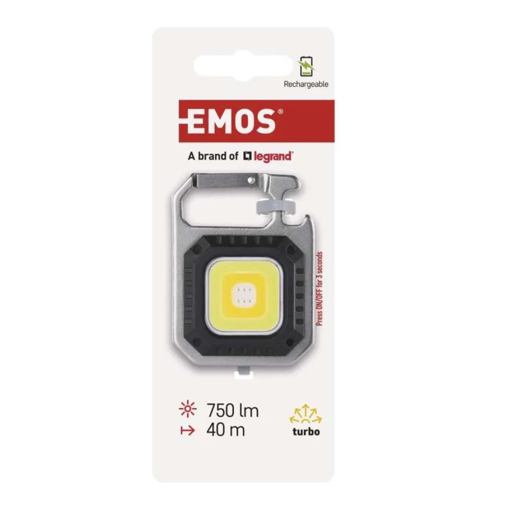 Nabíjacie mini LED svietidlo - prívesok, 750 lm