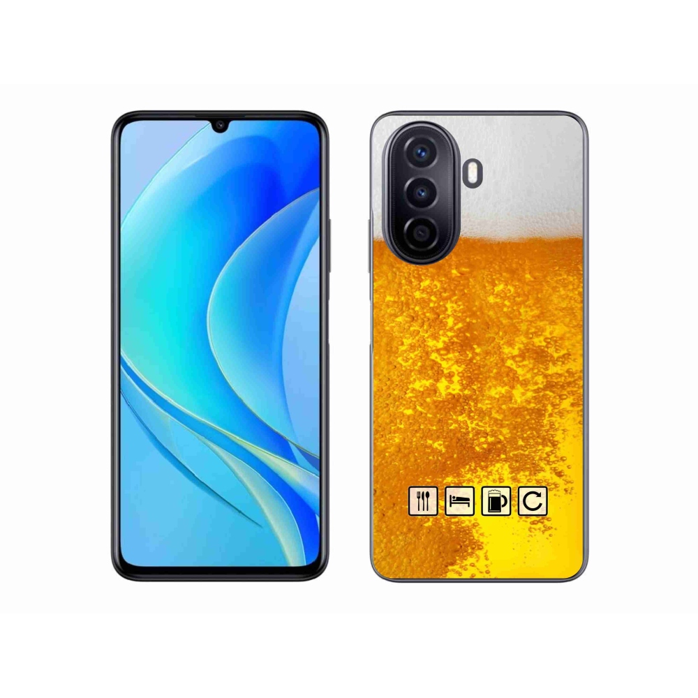 Gélový kryt mmCase na Huawei Nova Y70 - pivný motív 3