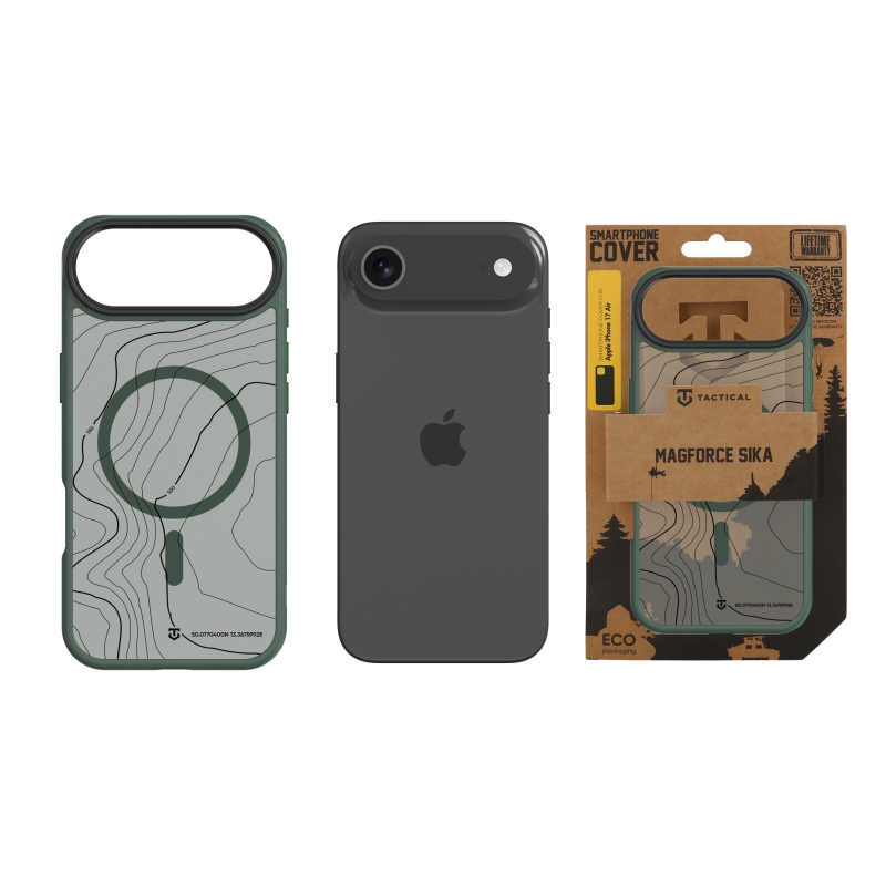 Taktický kryt MagForce Hyperstealth Sika pre iPhone 17 Air Forest Green