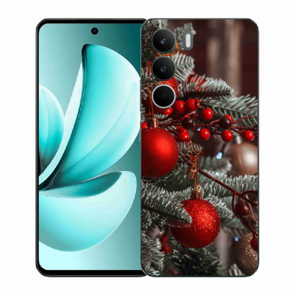 Gélový kryt mmCase na Realme C71 - vianočné ozdoby 2