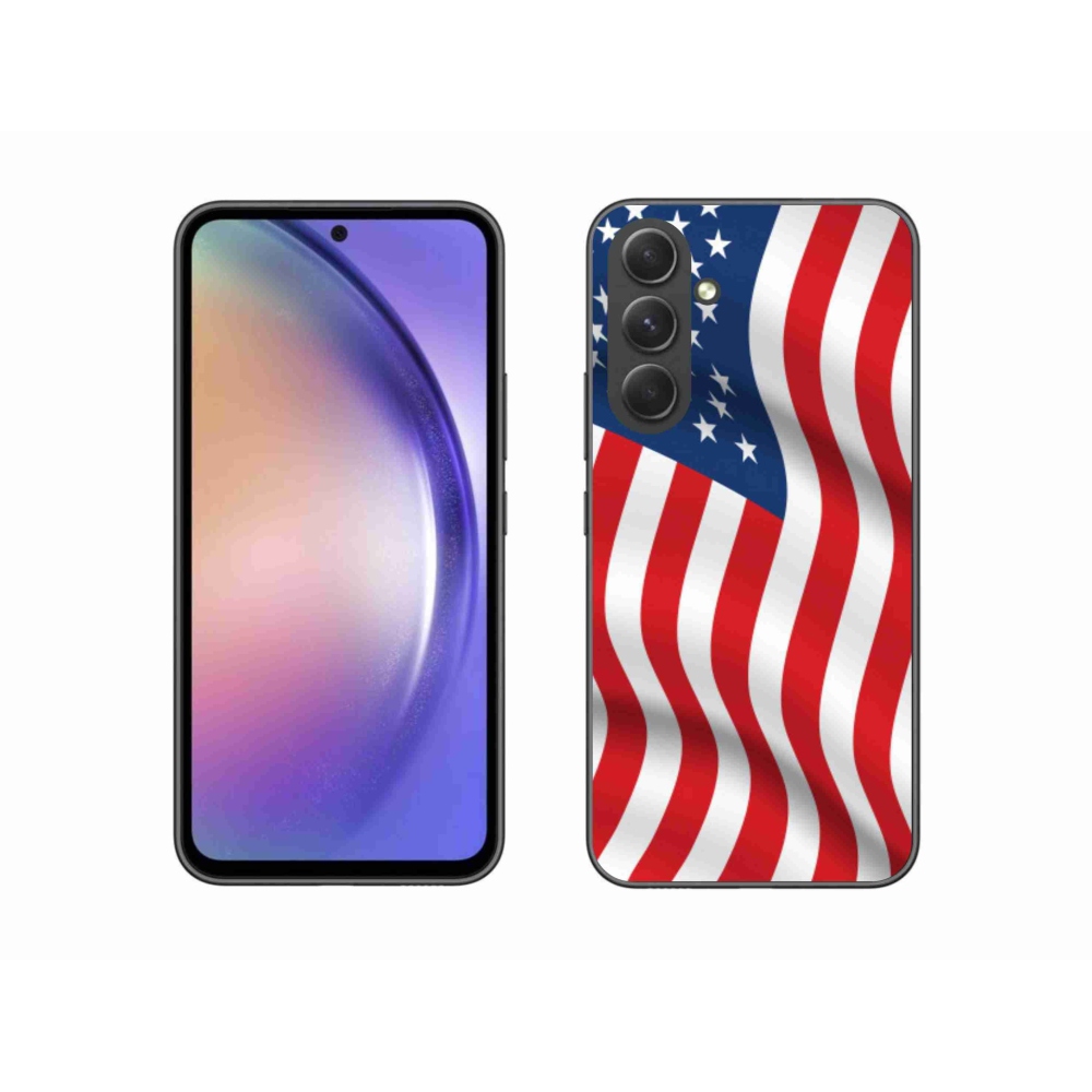 Gélový kryt mmCase na mobil Samsung Galaxy A54 5G - USA vlajka