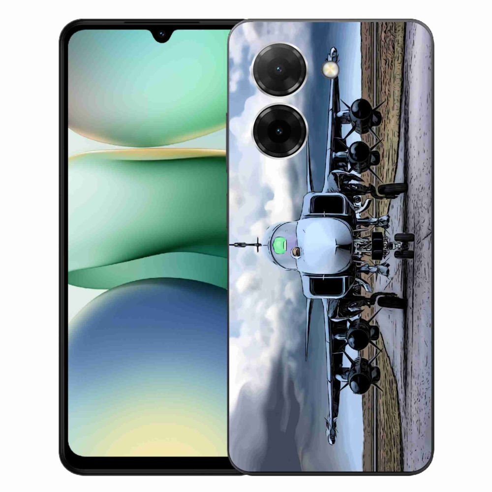 Gélový kryt mmCase na Xiaomi Redmi A5 - vojenské lietadlo