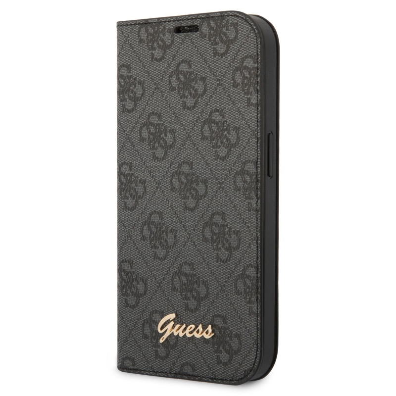 Guess PC/TPU 4G Metal Camera Outline Book Puzdro pre iPhone 14 Pro Black