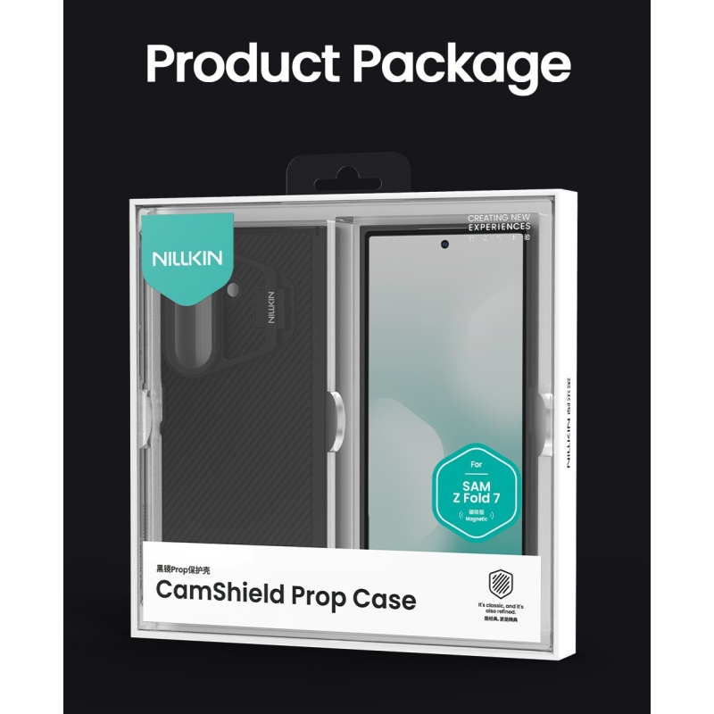 Nillkin CamShield Prop Magnetic (Transparent Lens) Zadný kryt pre Samsung Galaxy Z Fold 7 Black