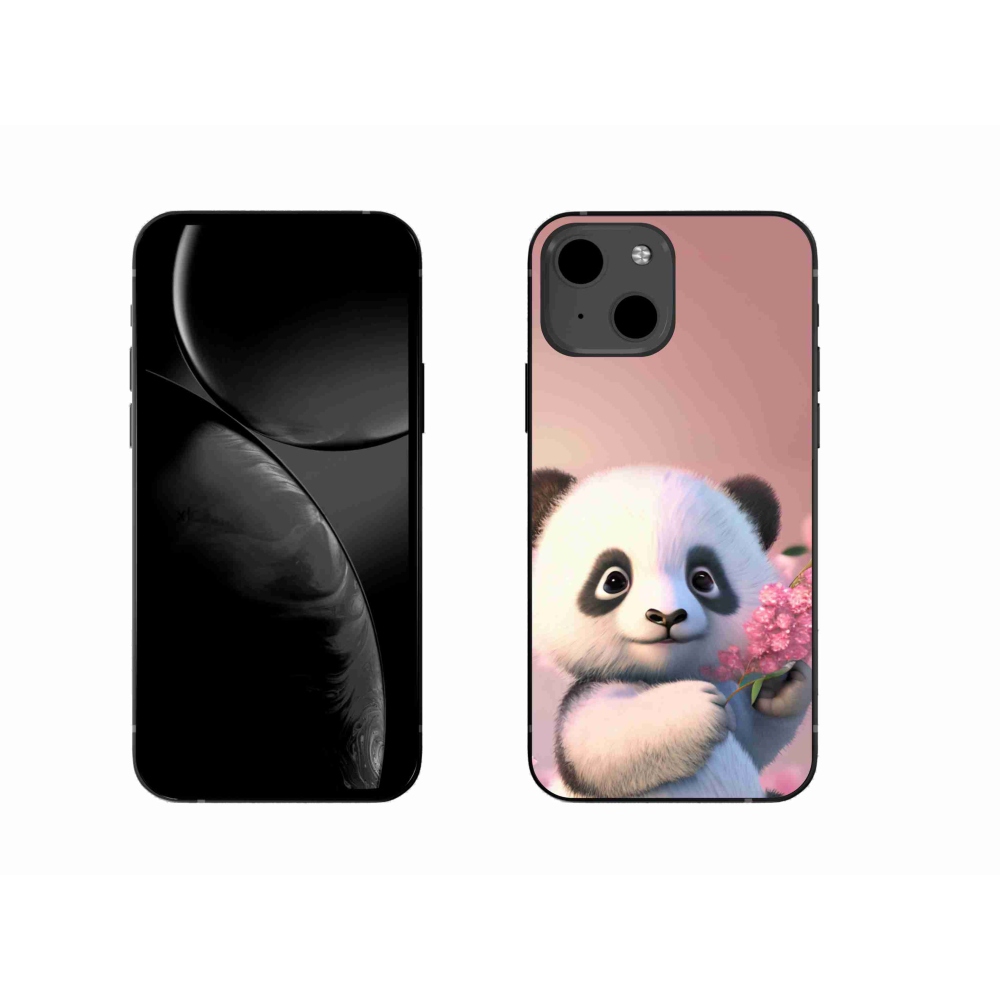 Gélový kryt mmCase na iPhone 13 6.1 - roztomilá panda