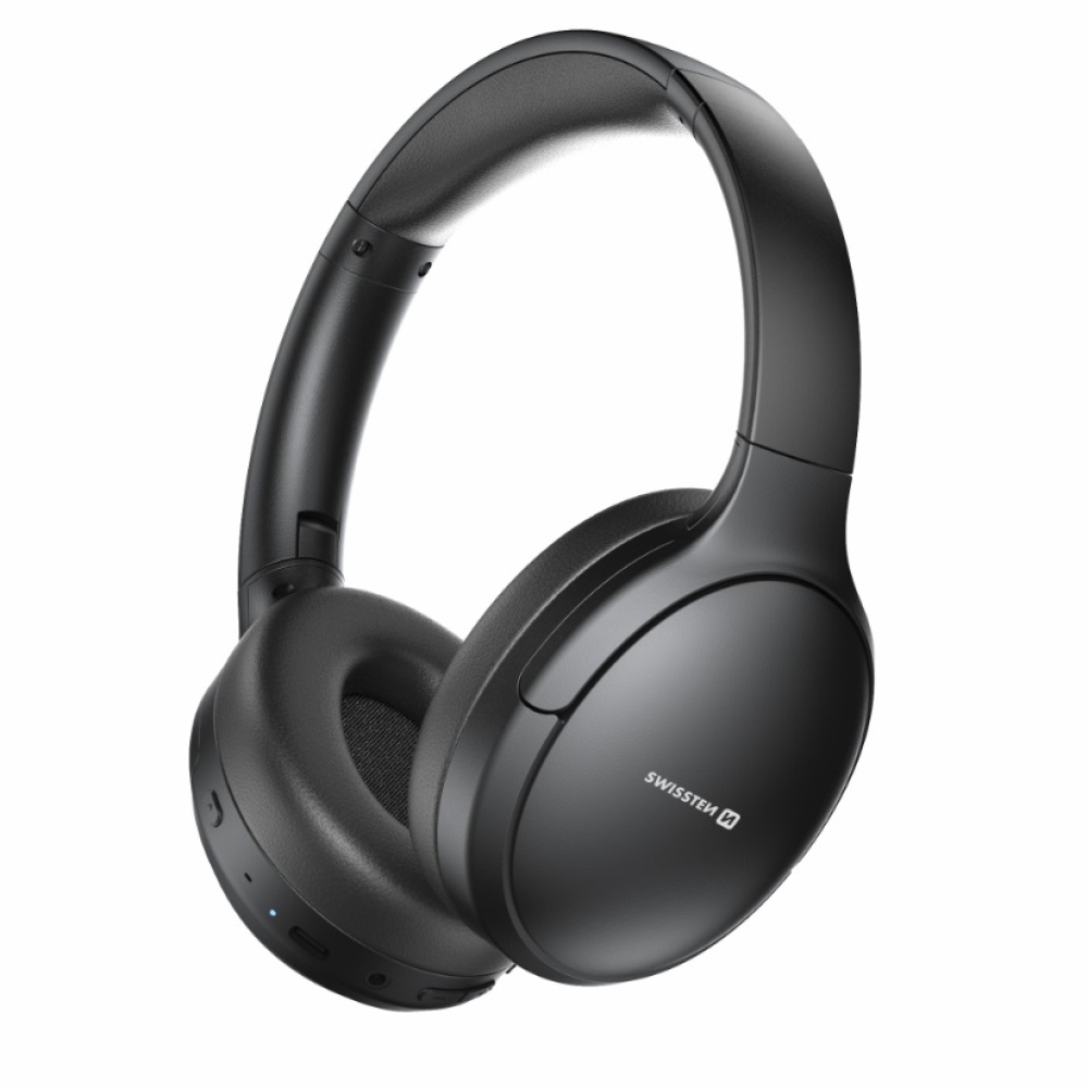 Swissten bluetooth slúchadlá ANC PURE - čierne
