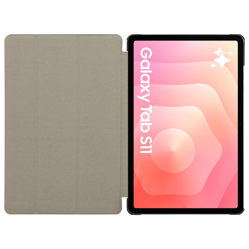 Taktické skladacie puzdro Book Tri Fold pre Samsung Galaxy TAB S11 Black