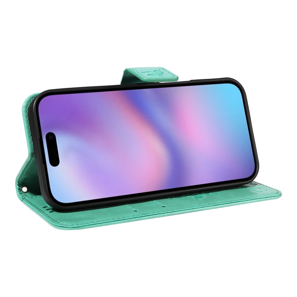 Trees knižkové puzdro na iPhone 17 - modrozelené