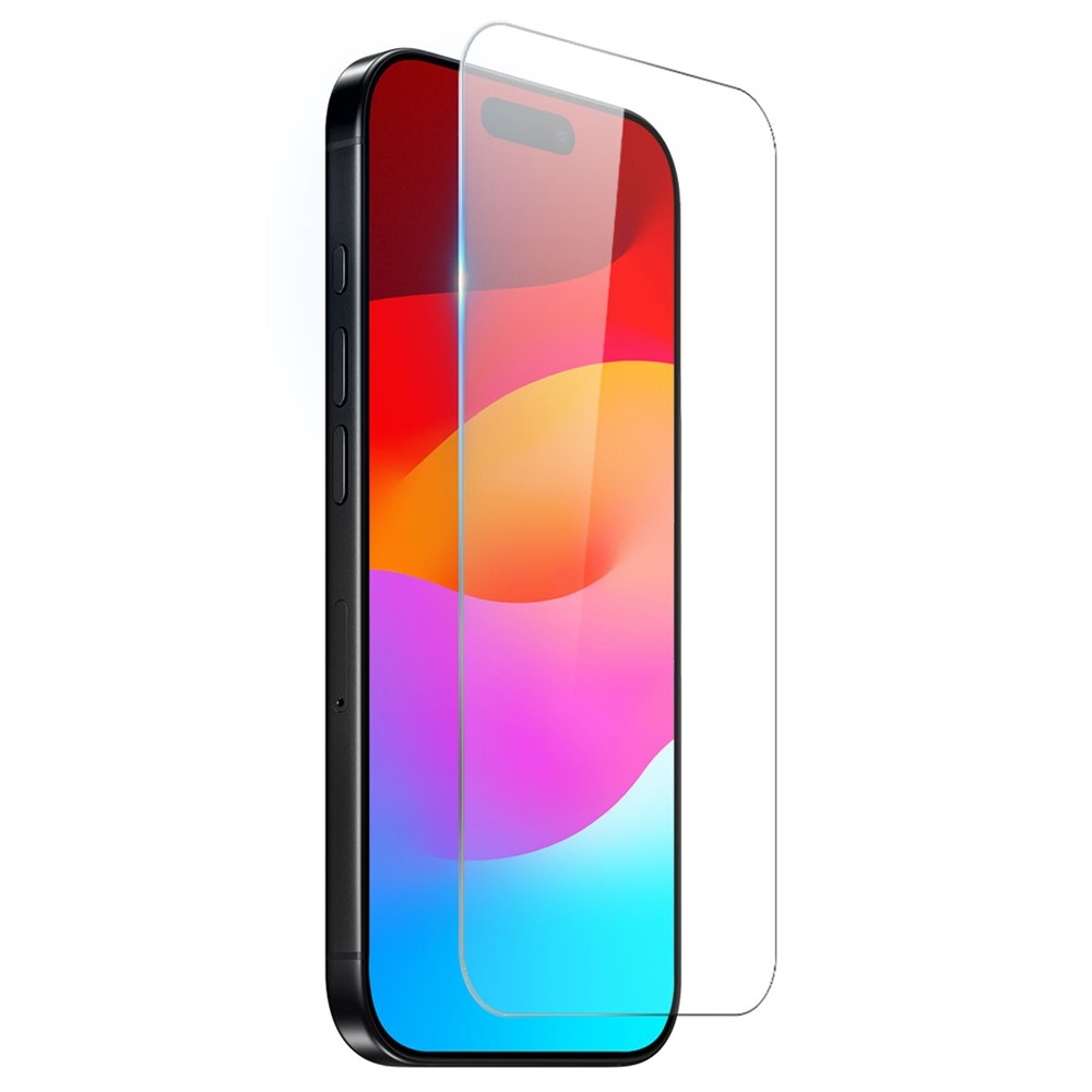 NORTHJO priehľadný gélový obal + tvrdené sklo na iPhone 17 Pro - priehľadný