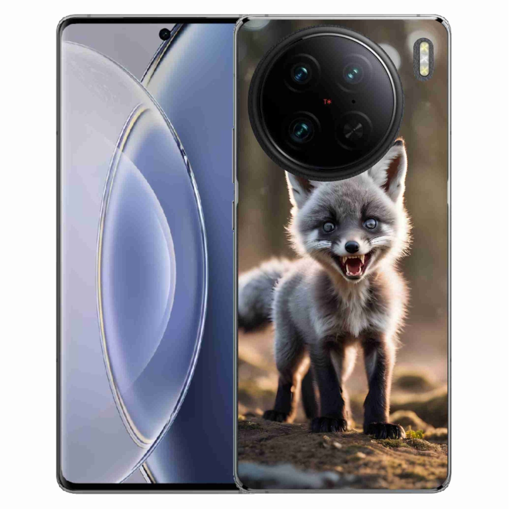 Gélový kryt mmCase na Vivo X90 Pro - rozzúrená líška