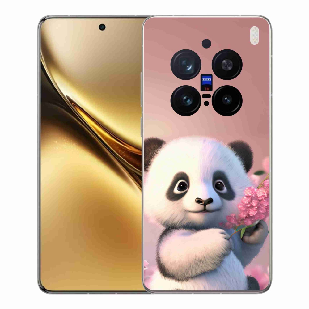 Gélový kryt mmCase na Vivo X200 Pro 5G - roztomilá panda