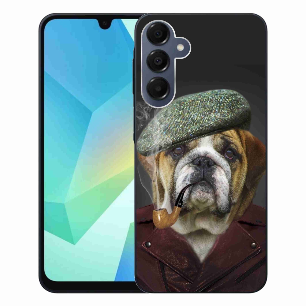 Gélový kryt mmCase na Samsung Galaxy A16 4G/5G - pes s fajkou