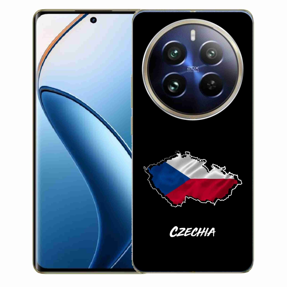 Gélový kryt mmCase na Realme 12 Pro 5G/12 Pro+ 5G - Czechia čierne pozadie