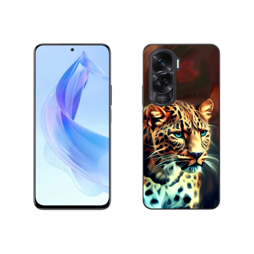 Gélový kryt mmCase na Honor 90 Lite - leopard