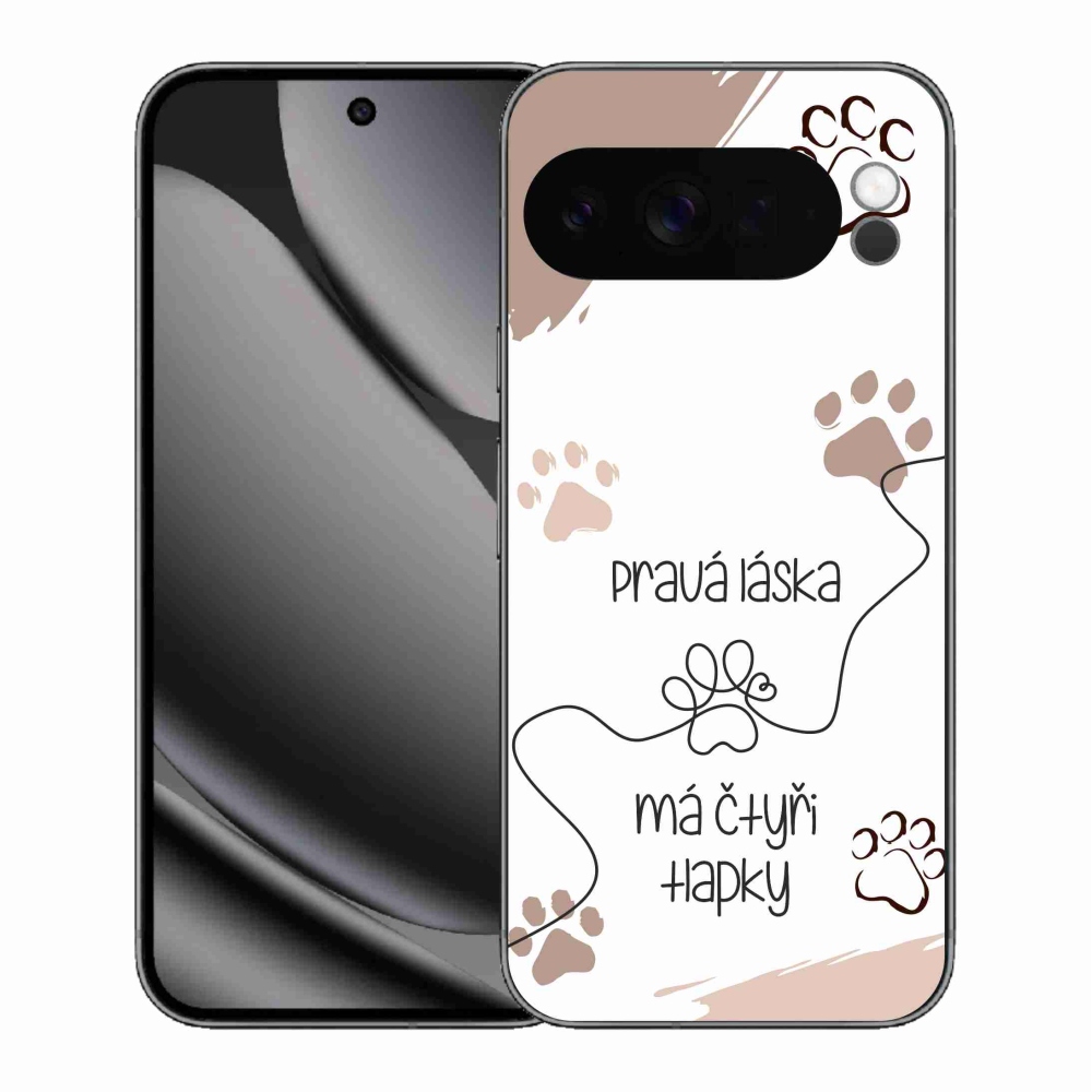 Gélový kryt mmCase na Google Pixel 10 Pro XL - psí motív 1 biele pozadie