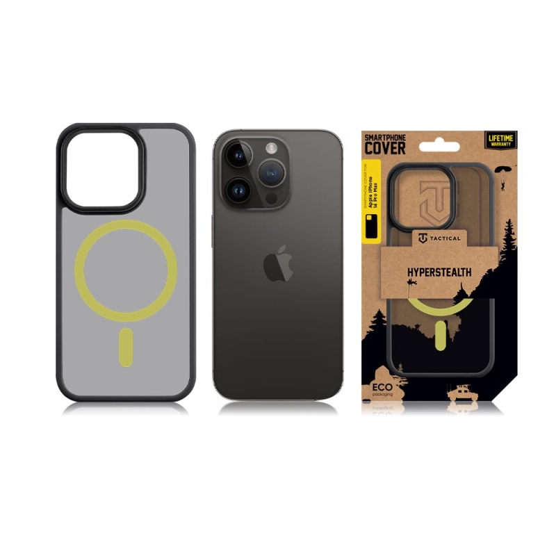 Tactical MagForce Hyperstealth 2.0 Kryt pre iPhone 14 Pro Max Black/Yellow