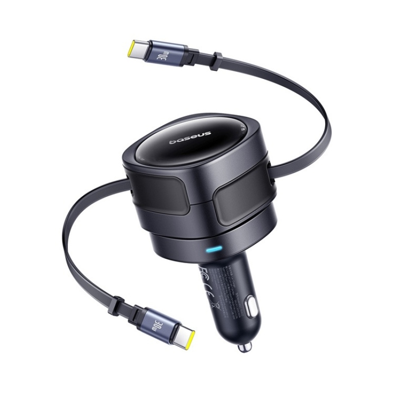 Baseus Enjoyment Max Autonabíjačka USB-C/USB-C 60 W Cosmic Black