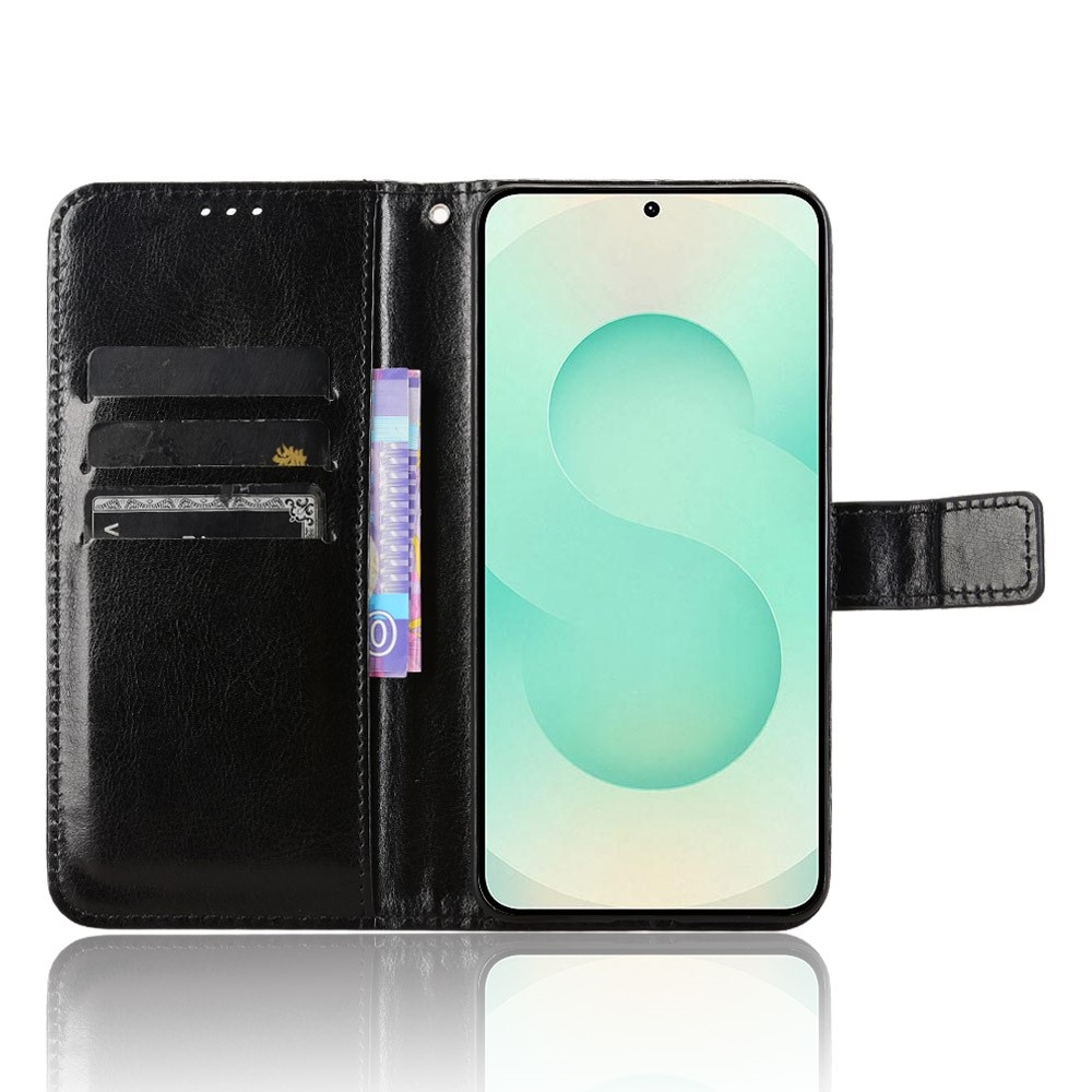 Crazy knižkové púzdro na Samsung Galaxy S25 Edge - čierne