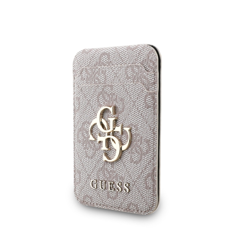 Guess 4G Metal Logo MagSafe Cardslot Peňaženka so Stojanom Pink