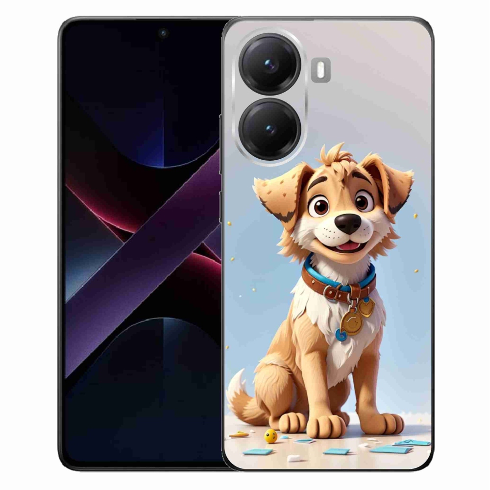 Gélový kryt mmCase na Xiaomi Poco X7 Pro 5G - kreslené šteňa