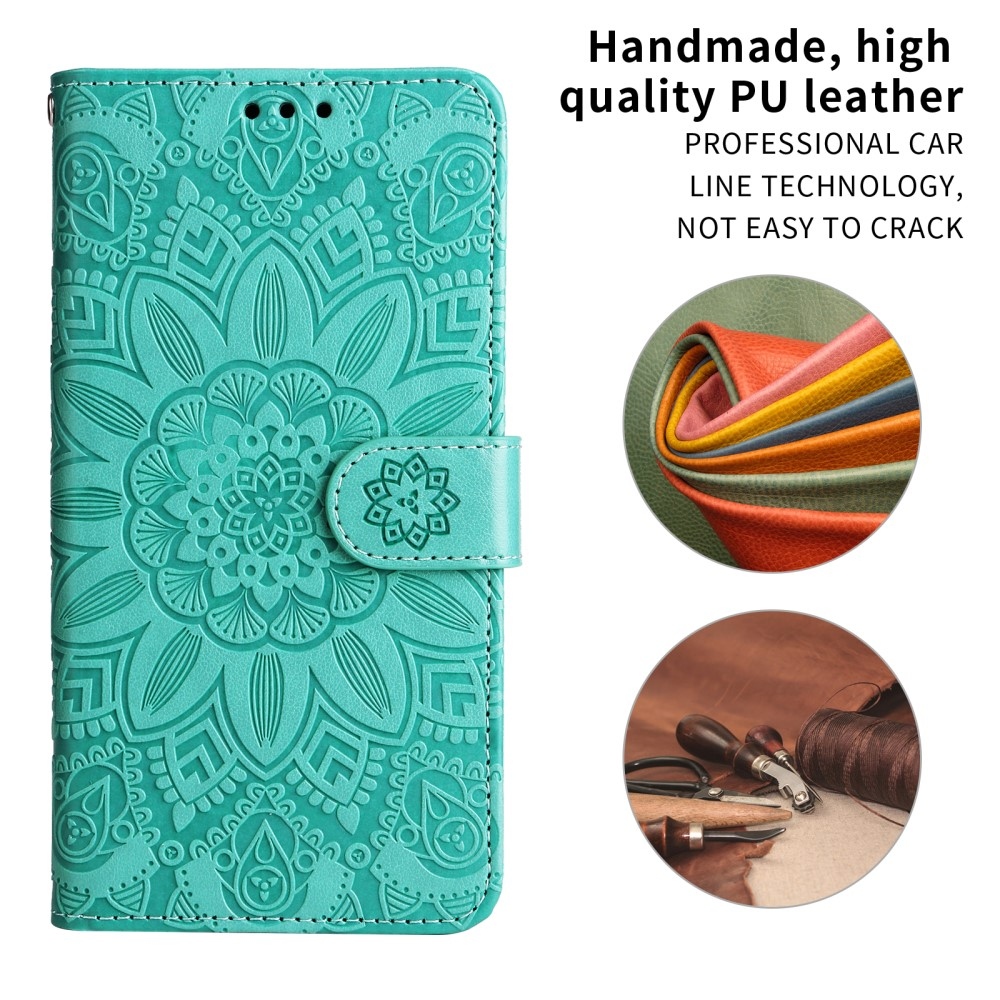 Sunflower knižkové puzdro na Realme 14 5G - modrozelené