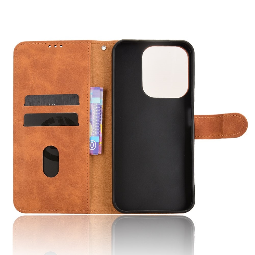 Feel knižkové púzdro na Xiaomi Redmi 15C 4G/5G (173mm) - hnedé