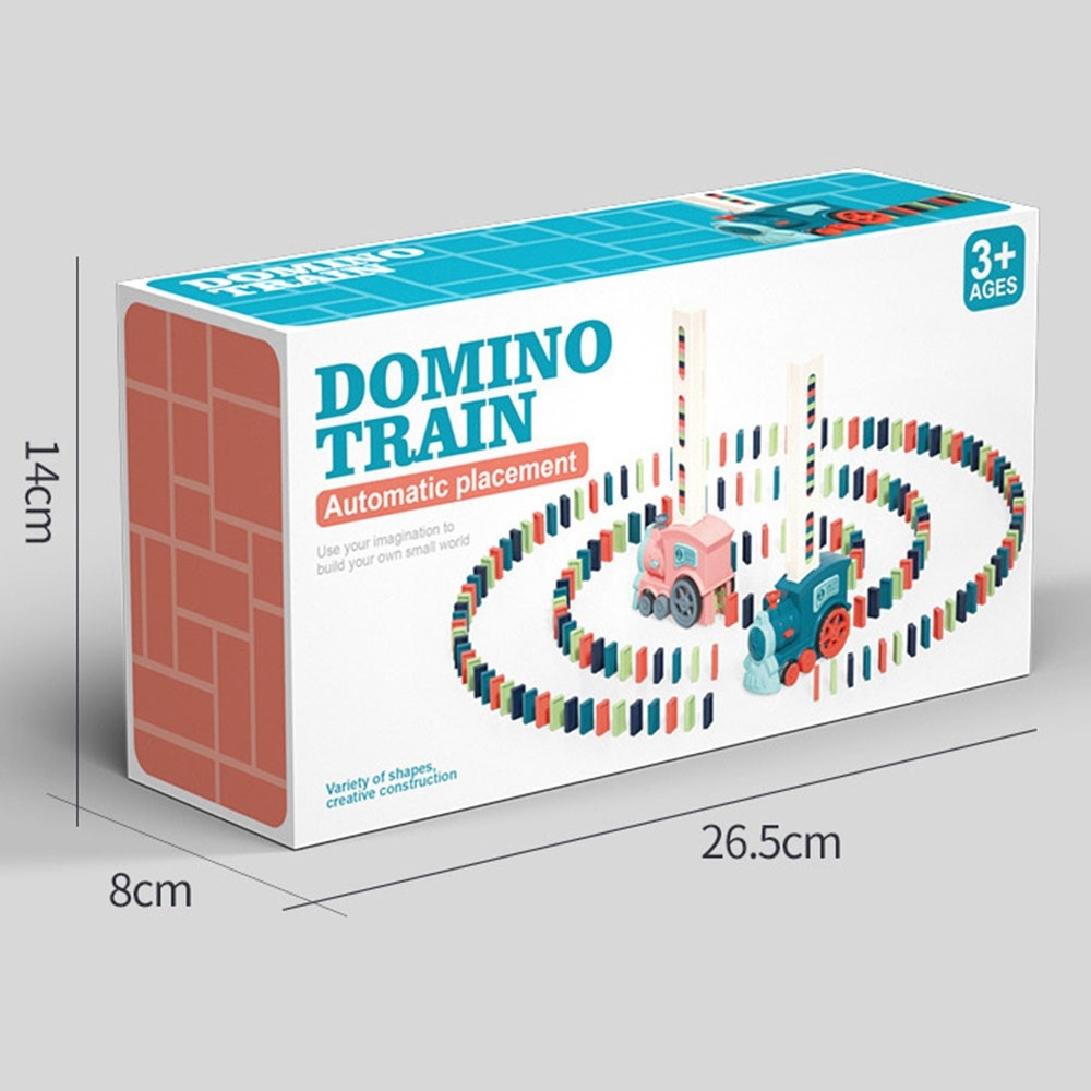 Elektrický vláčik na domino 60 ks so svetlom a zvukom