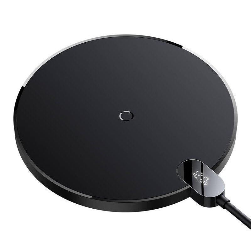 Baseus Digital LED Displej Gen 2 Bezdrôtová Nabíjačka 15W Black