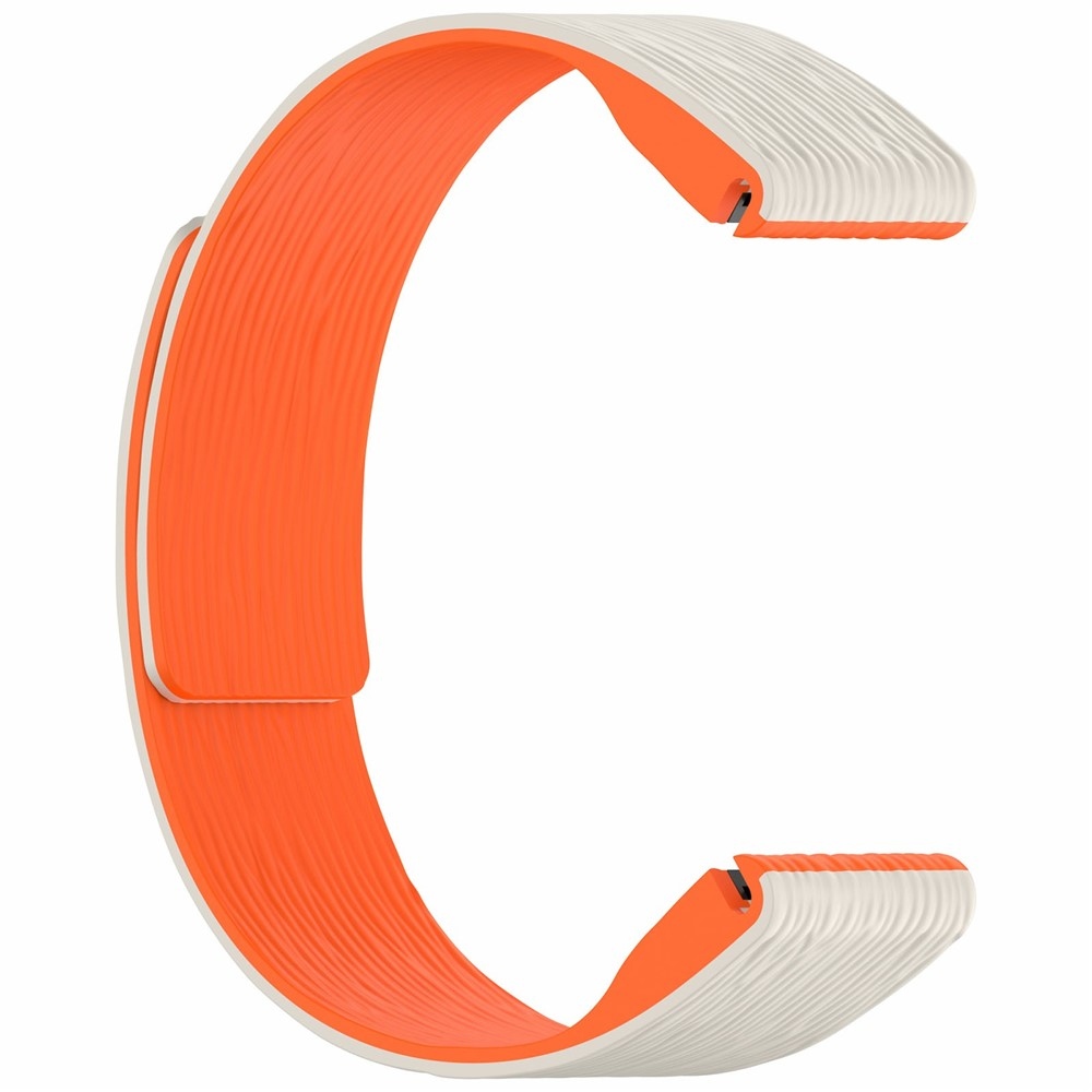 Pins silikónový remienok na Garmin Fenix ​​8 Pro 47mm/Fenix ​​8 47mm - béžový/oranžový