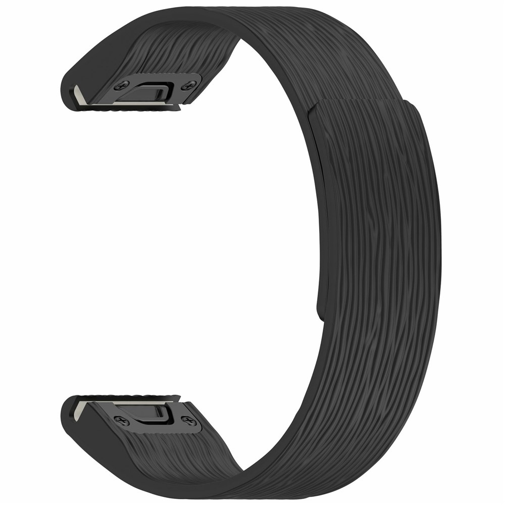 Pins silikónový remienok na Garmin Fenix ​​8 Pro 47mm/Fenix ​​8 47mm - čierny