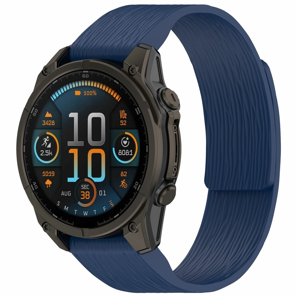 Pins silikónový remienok na Garmin Fenix ​​8 Pro 47mm/Fenix ​​8 47mm - modrý
