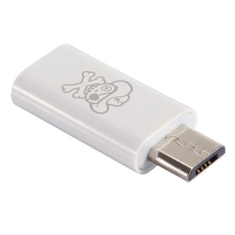 Pirate redukcia z micro USB na USB typ C 3.1 - biela