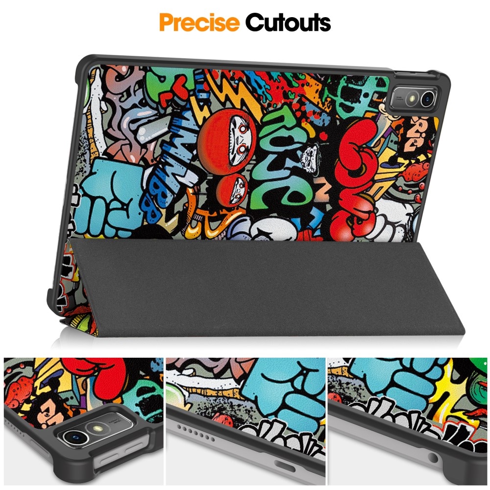 Print chytré zatváracie púzdro na Lenovo Tab M10 5G - graffiti