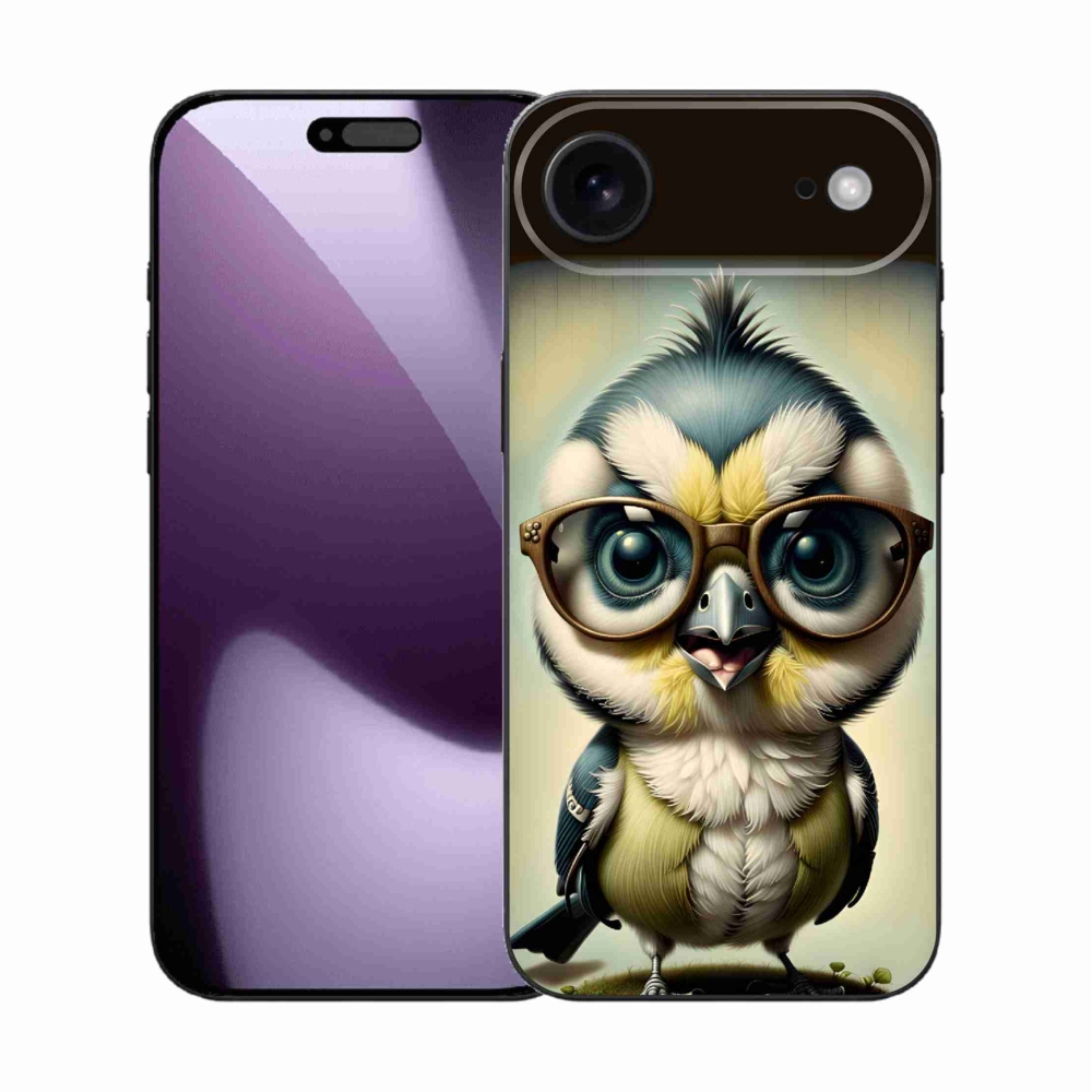Gélový kryt mmCase na iPhone 17 Air - mláďa s okuliarmi
