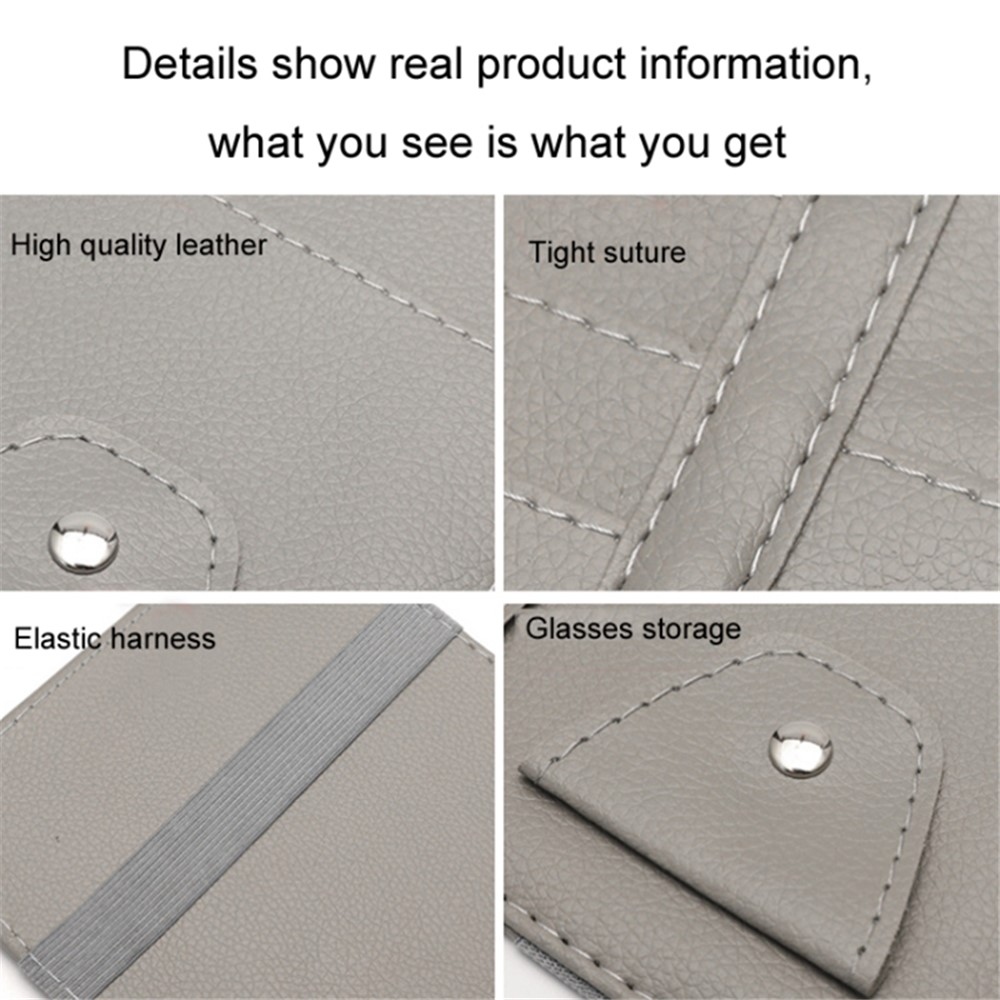 Elegantný úložný organizér na clonu automobilu - šedý