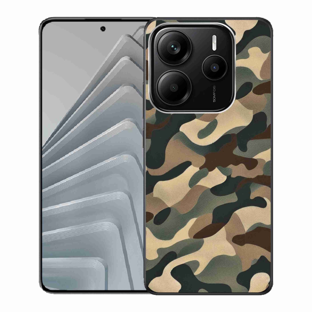 Gélový kryt mmCase na Xiaomi Redmi Note 14 5G - maskáčový vzor 11