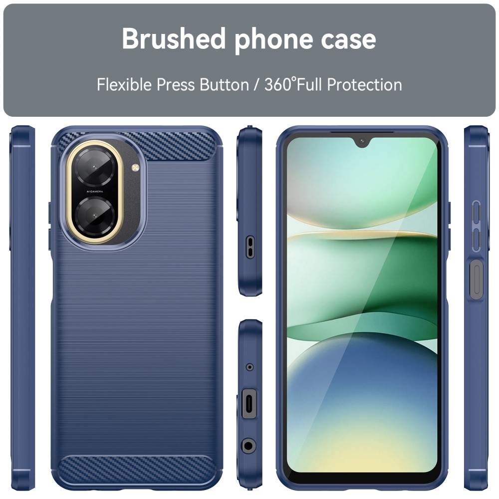 Carbon odolný gélový obal na Xiaomi Redmi A5 (173.45x79.35x8.45mm) - modrý