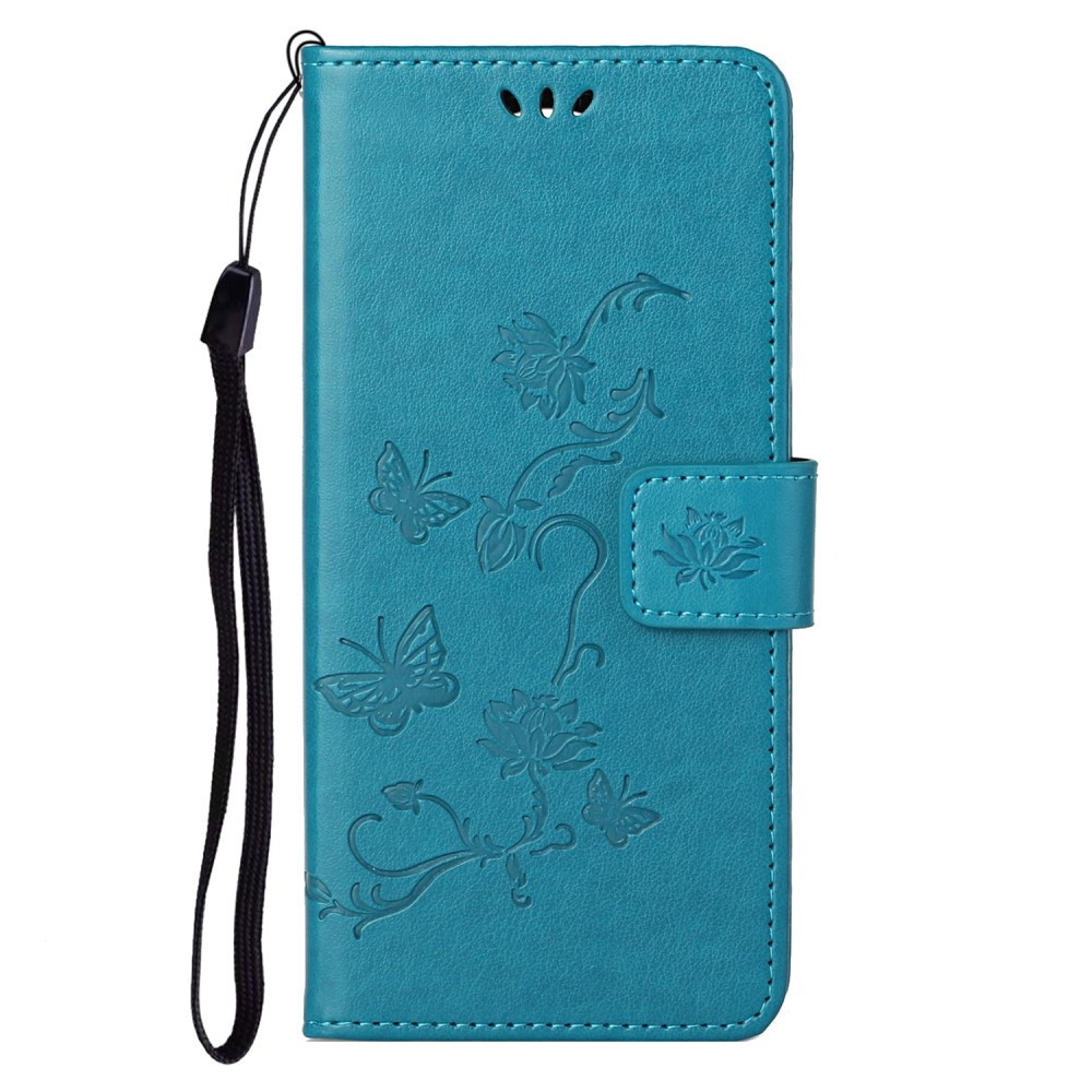 Flower knižkové púzdro na Samsung Galaxy S24 Ultra - modré