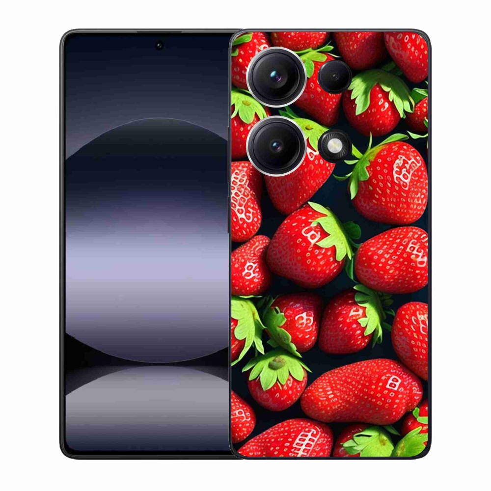 Gélový kryt mmCase na Xiaomi Redmi Note 14S - jahody