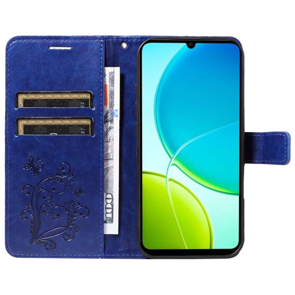 Big Butterfly knižkové púzdro na Vivo Y29s 5G - modré