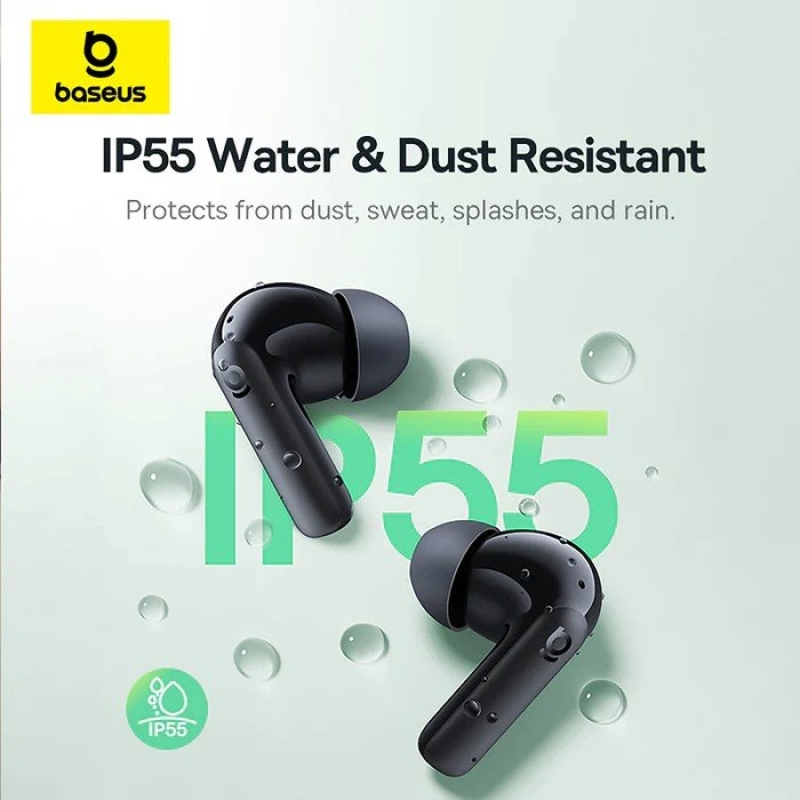 Bezdrôtové slúchadlá do uší Baseus Bass BP1 NC, farba Galaxy Blue
