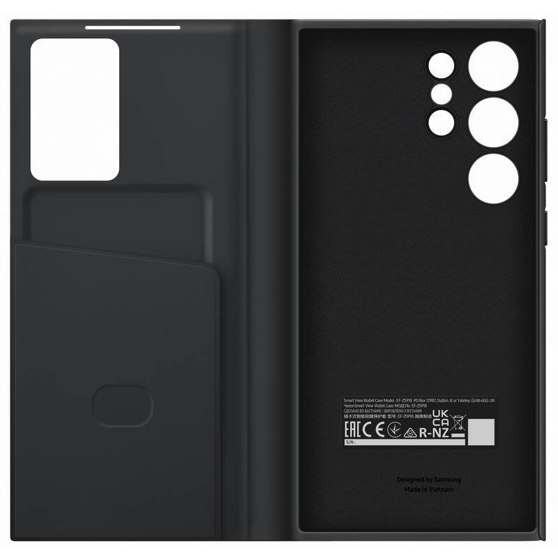 EF-ZS918CBE Samsung Clear View Puzdro pre Galaxy S23 Ultra Black