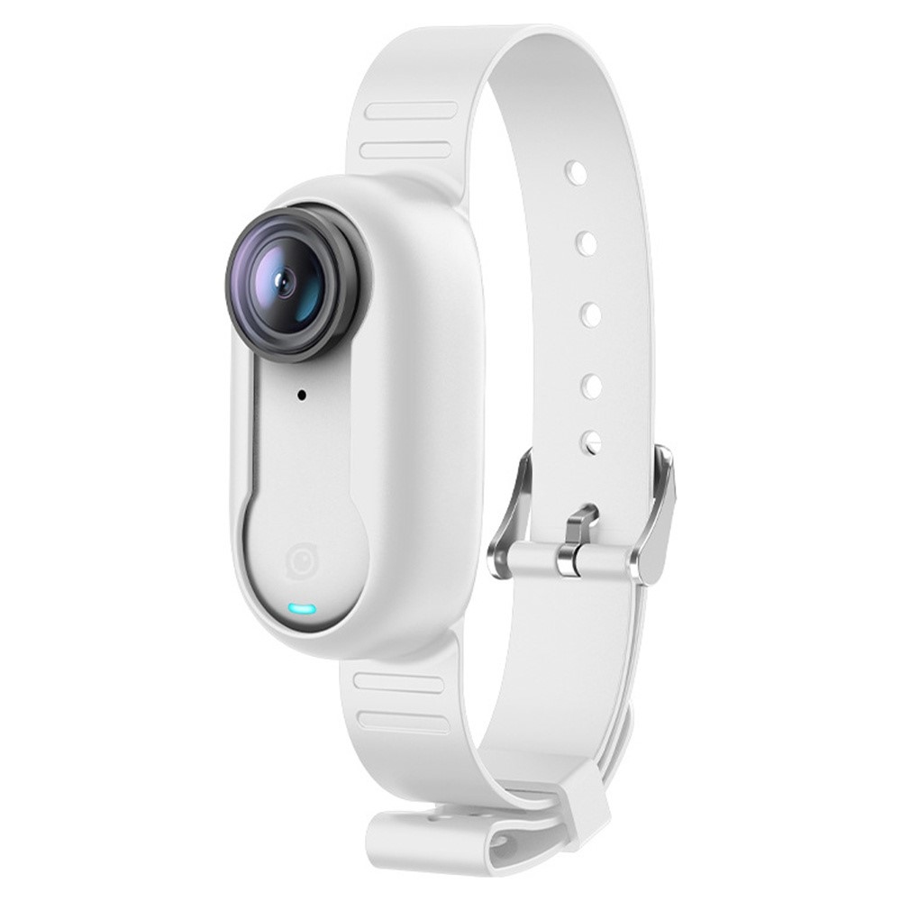 Silikónový ochranný obal s nastaviteľným remienkom pre Insta360 GO 3S - biely