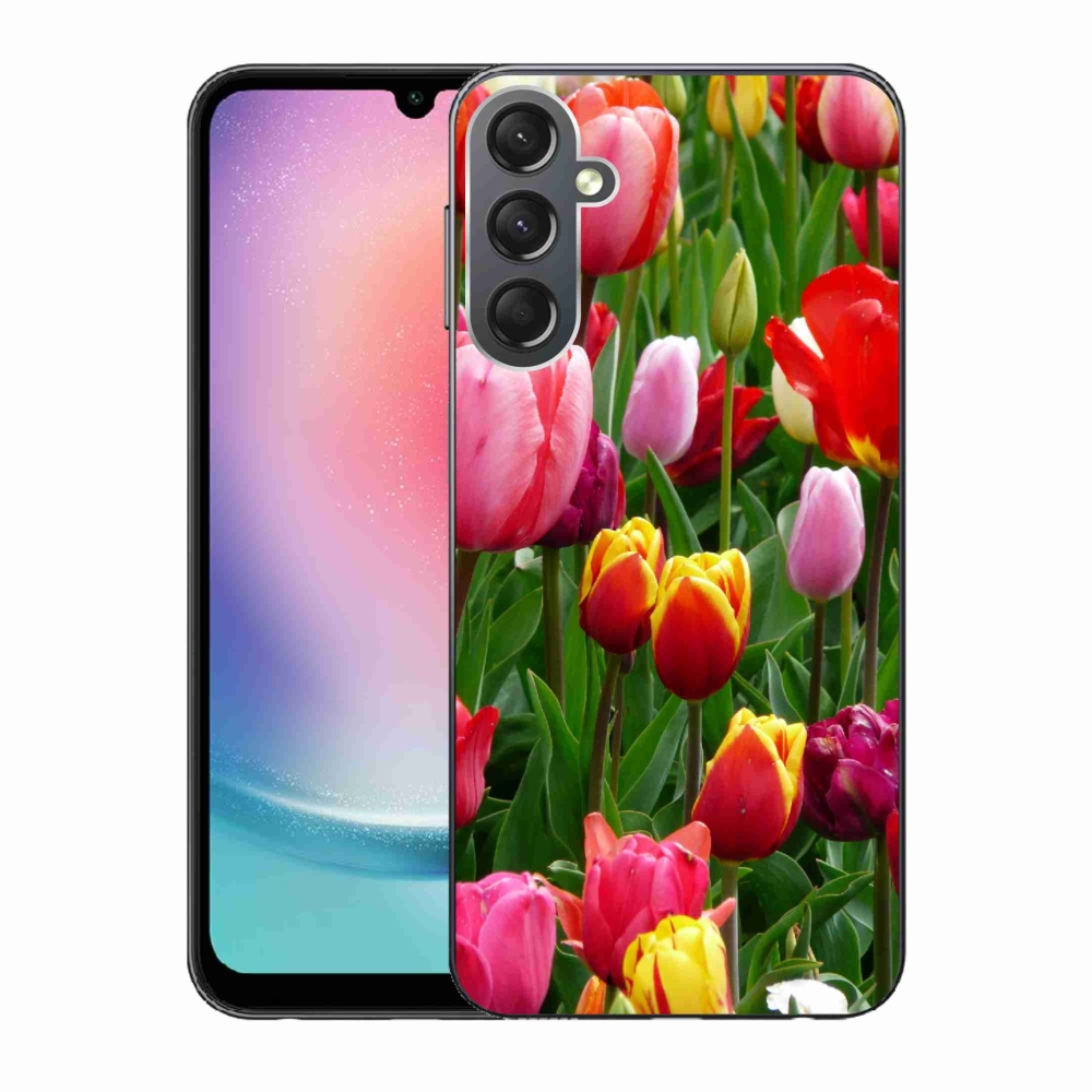 Gélový kryt mmCase na Samsung Galaxy A24 - tulipány