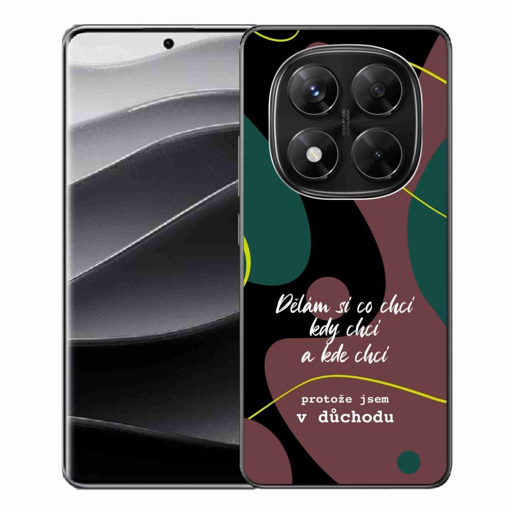 Gélový kryt mmCase na Xiaomi Redmi Note 14 Pro 5G/Poco X7 5G - vtipný text 10 čierne pozadie