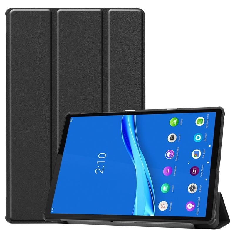 Polohovacie PU kožené puzdro na tablet Lenovo Tab M10 Plus TB-X606F/X/V - čierne